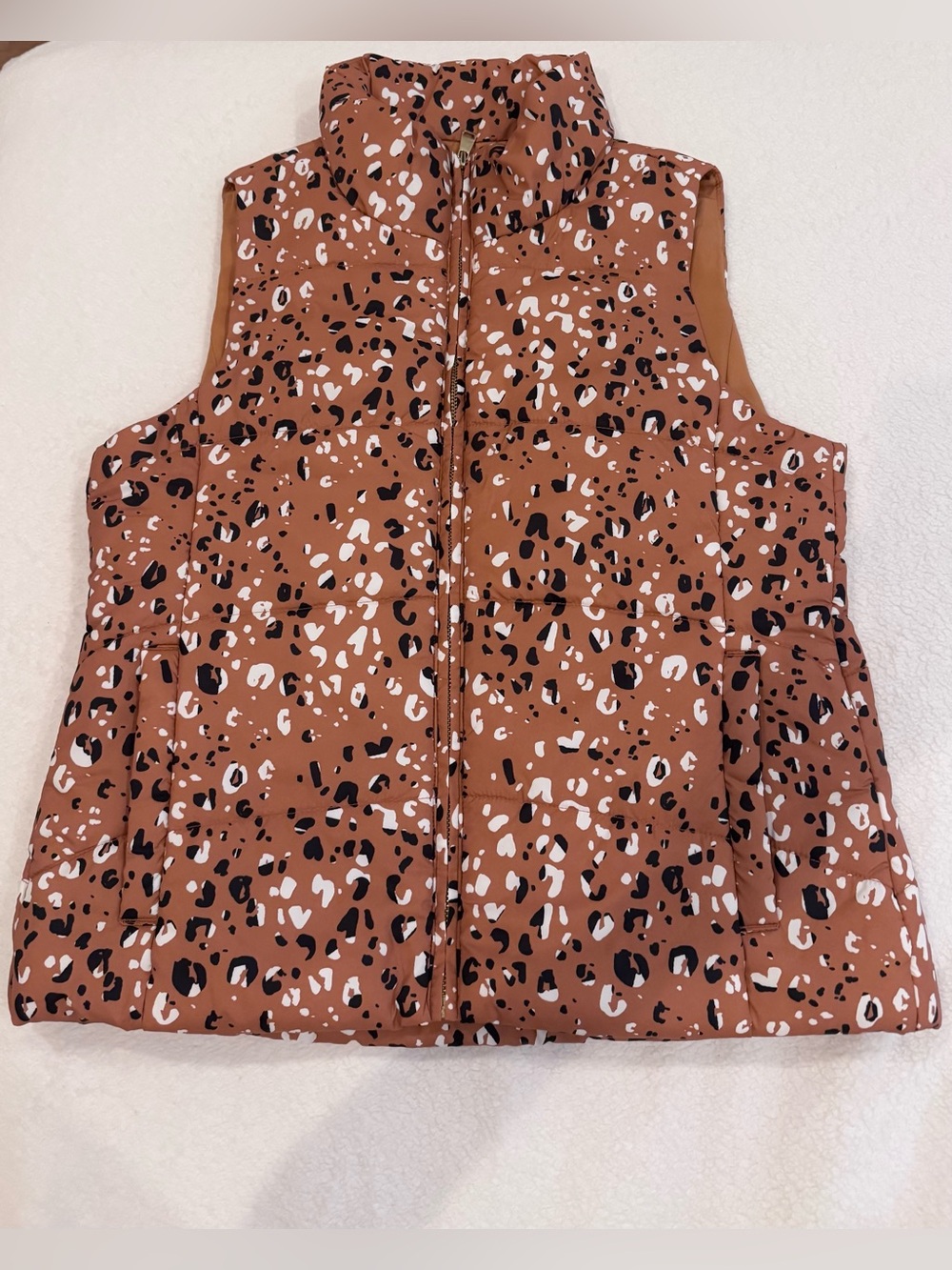 New Loft outlet woman’s vest leopard size XS